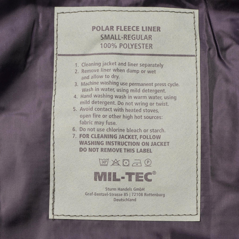 Parka der Marke Mil-Tec mit Winterfutter, warme, schwarze Jacke, wasserdicht, für Herren, Regenbekleidung