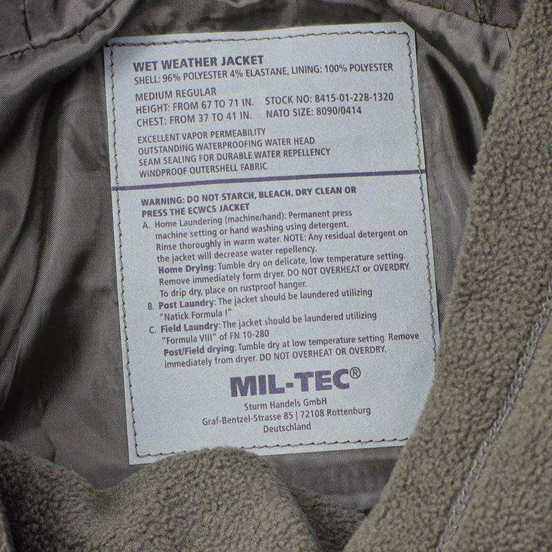 Mil-Tec Bundeswehr Parka mit GoreTex Futter, Camouflage, Flecktarn, wasserdichte Herrenjacke