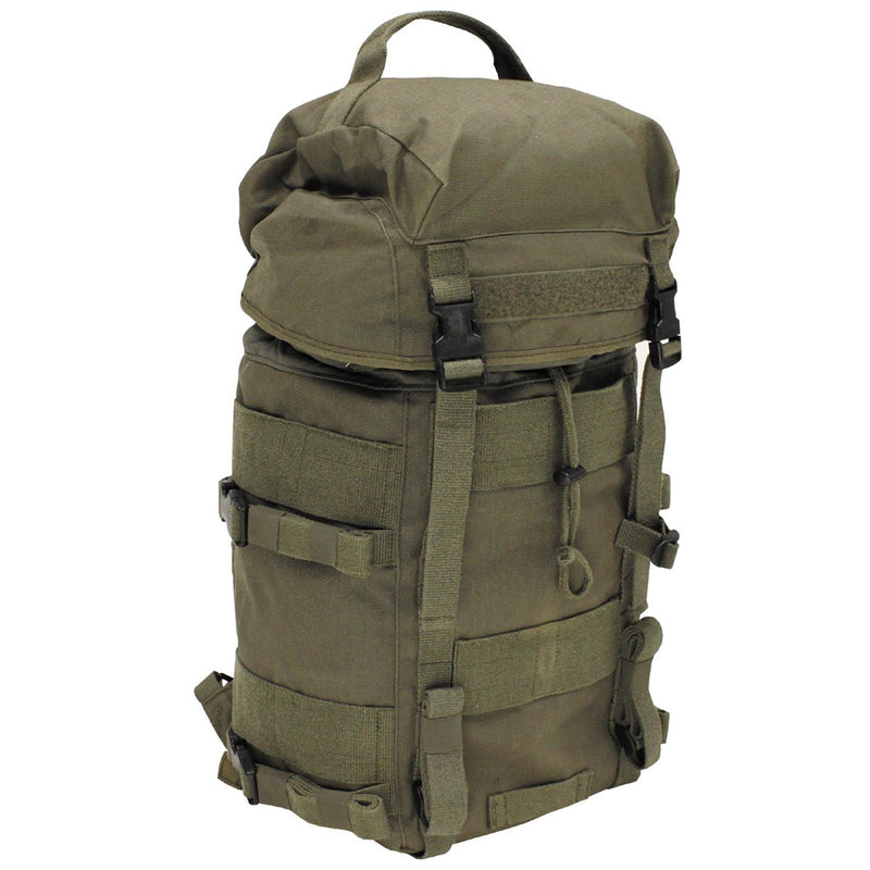 Original Österreichischer militärischer taktischer Rucksack, abnehmbare obere Abdeckung, 25 l, OD Grün