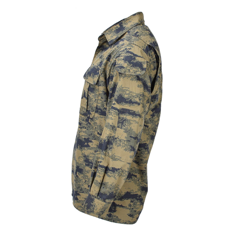 Original türkische Armee taktische Jacke blau digital Camouflage strapazierfähig Ripstop