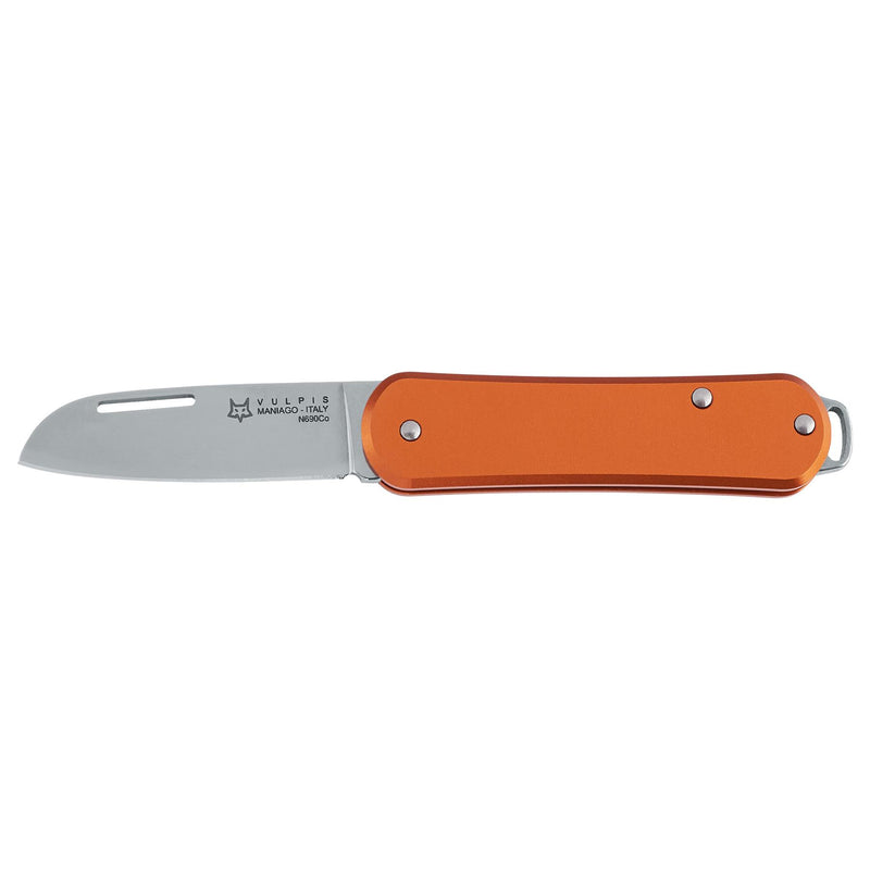 Fox Knives VULPIS FX-VP108 OR Taschenmesser, klappbar, Edelstahl N690Co, Orange