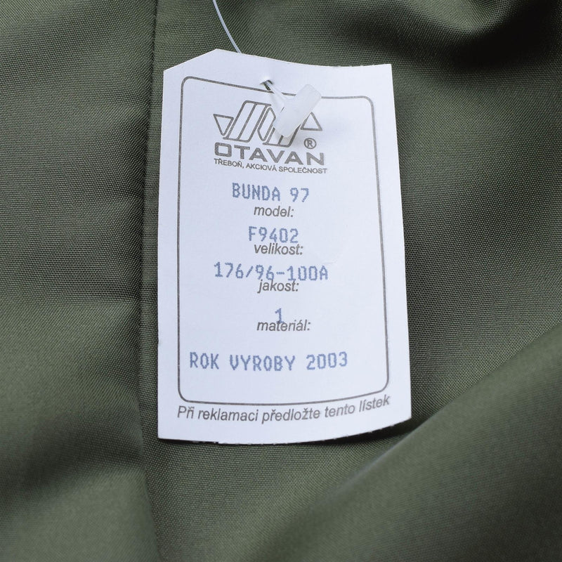 Original tschechische Militärbluse, Jacke, Feldtruppen, lässiger Armee-Blouson in Olivgrün, NEU