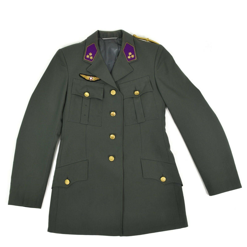 Original österreichische Armeeuniform, formelle Jacke, grau, österreichische Militärausgabe