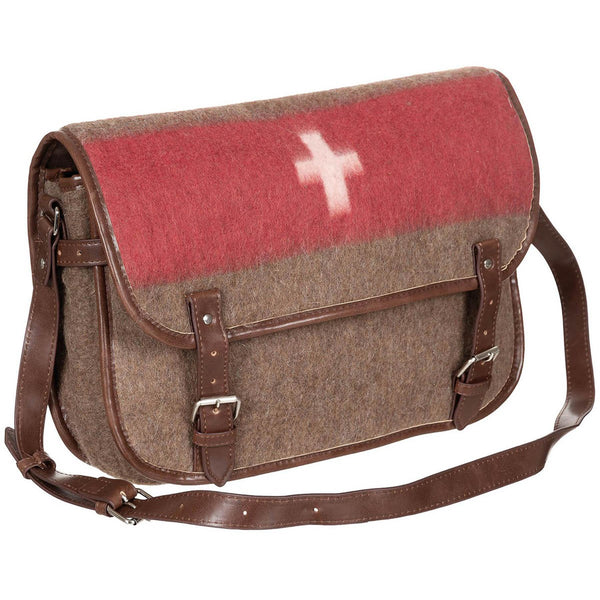 Umhängetasche aus Wolle im Vintage-Stil, Erste-Hilfe-Tasche, Sanitäter, Sanitäter, Reproduktion