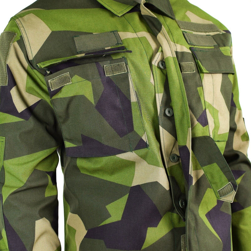 Original schwedische Armee M90 ​​Jacke Splittertarn Feldkampfhemd NEU