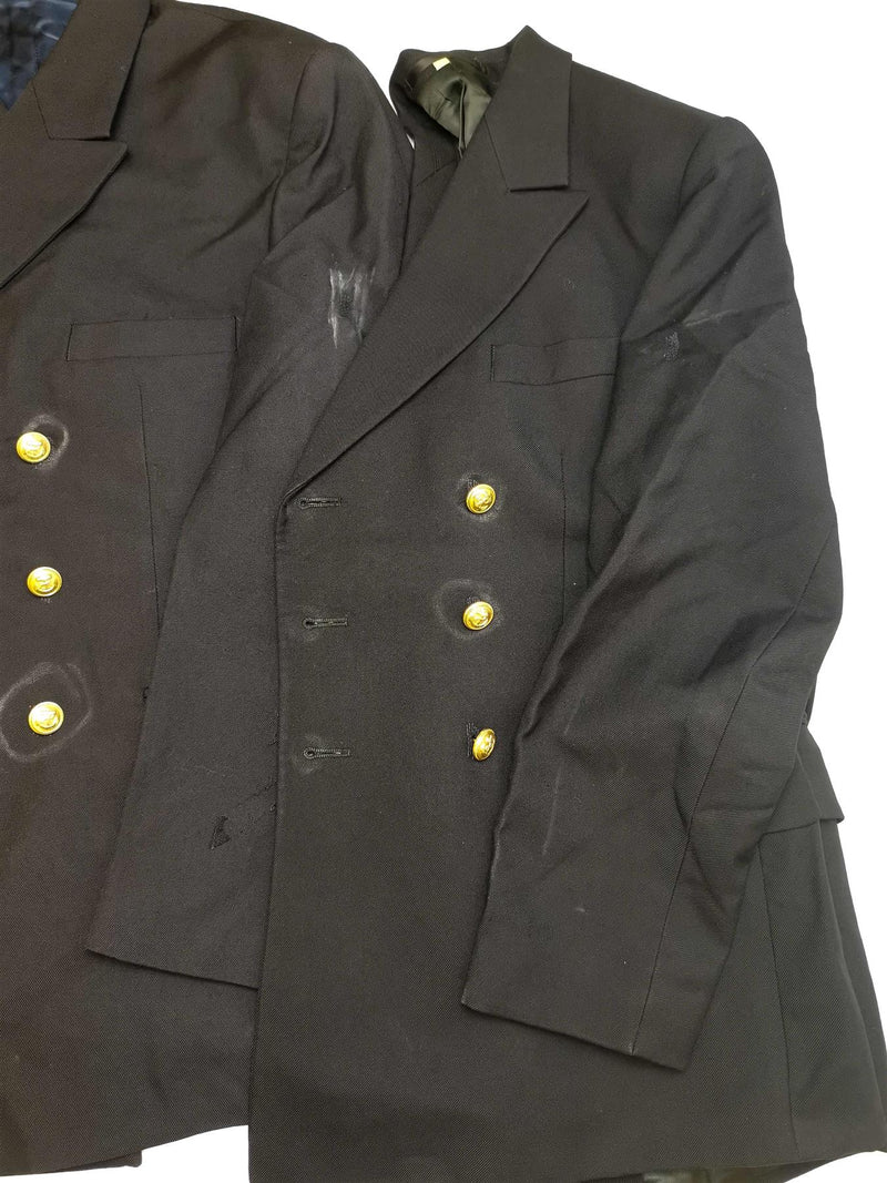 Original Deutsche Armee Marines Anzugjacke dunkelmarineblau Formale Uniform Militär