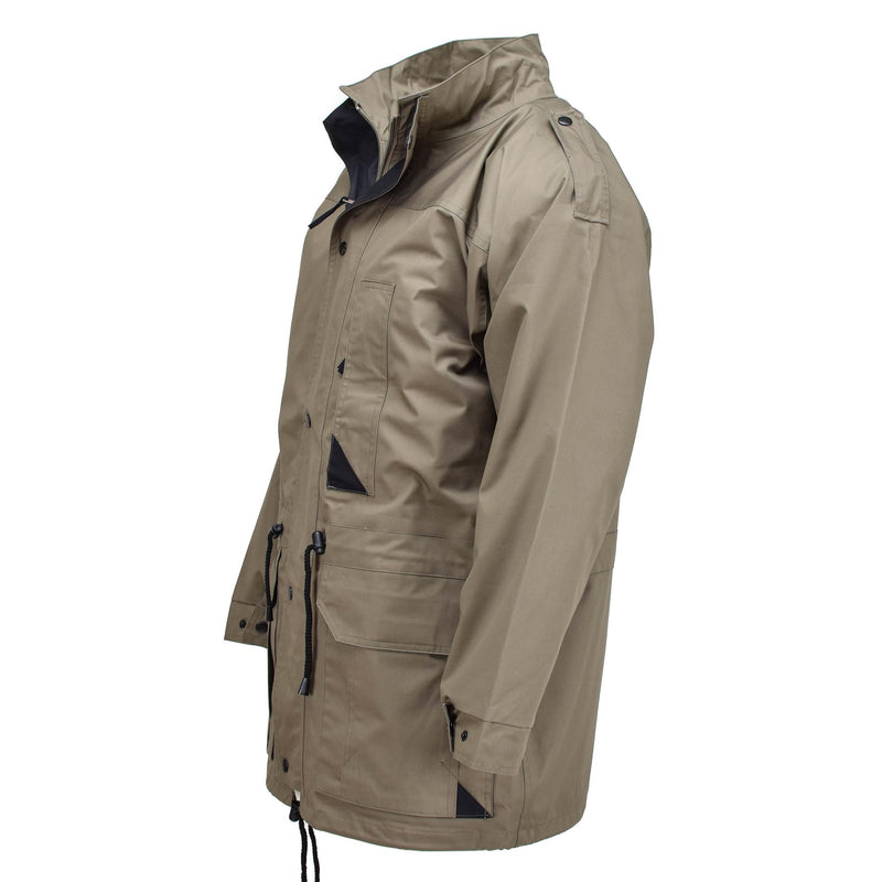 Original niederländische Armee Parka mit Futter olivgrün Mantel Herren Offiziersjacke Khaki NEU