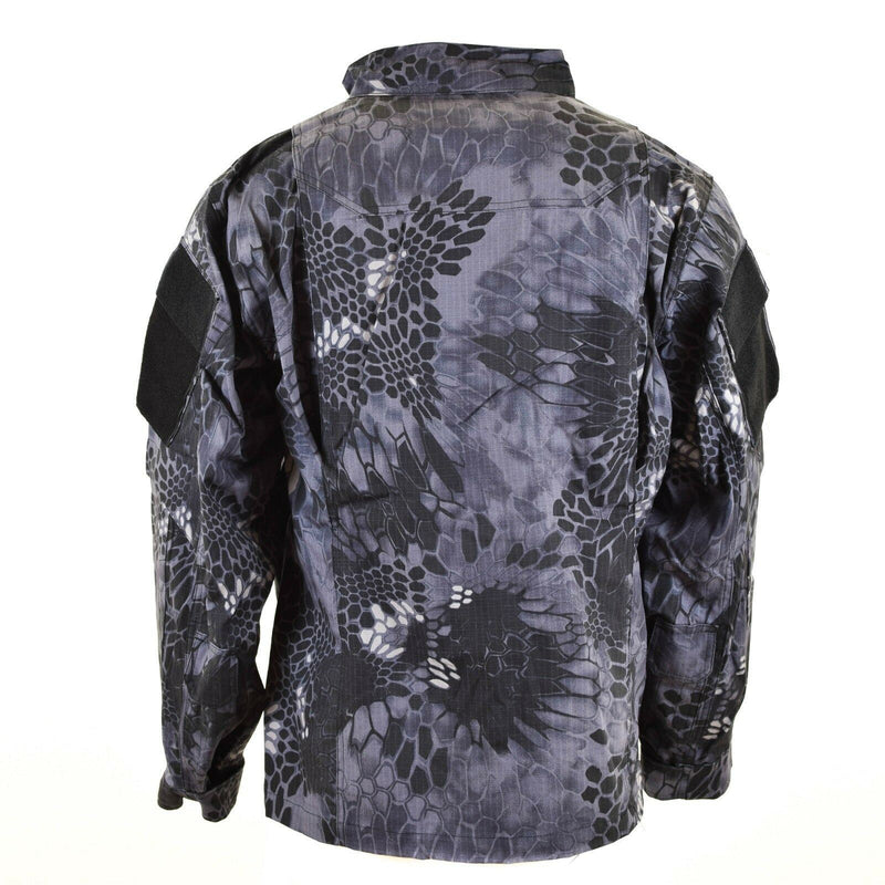 Marke Armee Militärstil Kampfjacke Mission Snake Black Camouflage Uniform