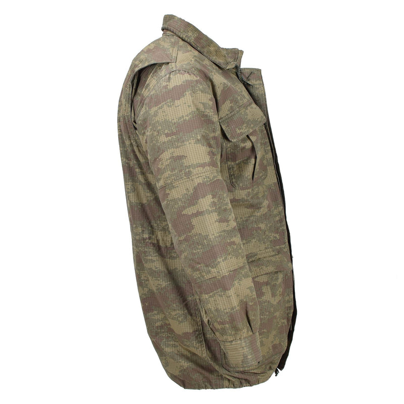 Original türkische Militär-Fallschirmjäger-Jacke Parka Camouflage Ripstop gefüttert Armee