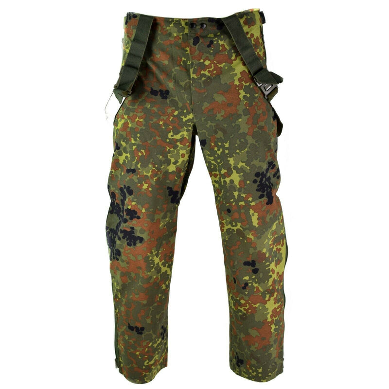 Original Bundeswehr Hose GoreTex Bib n Brace Flecktarn Hose Overall NEU