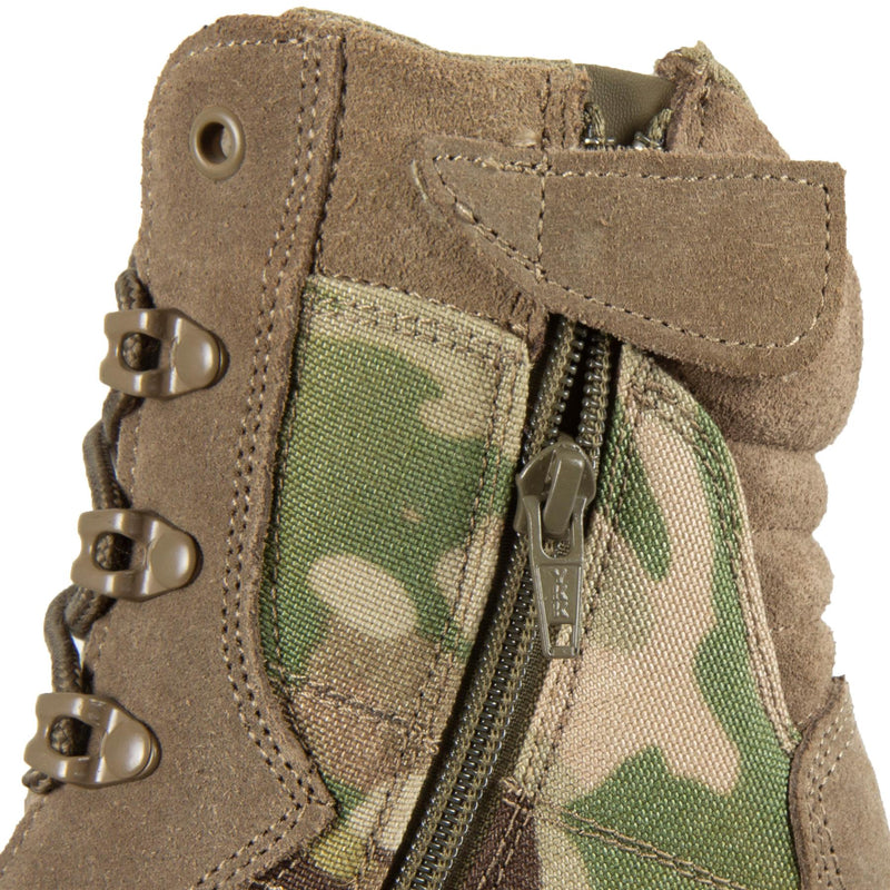 Teesar TACTICAL MULTICAM Stiefel mit seitlichem Reißverschluss für die Jagd, Wandern, Trekking und den Dienst