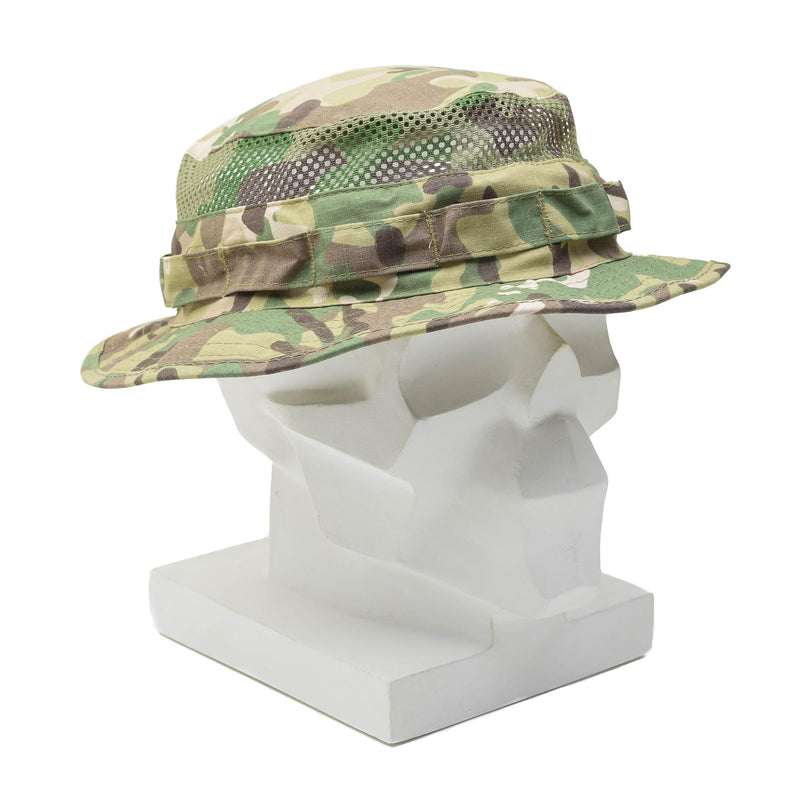 MFH Militärischer taktischer Boonie-Hut Mesh Sommer Feld Molle-Loops Camouflage