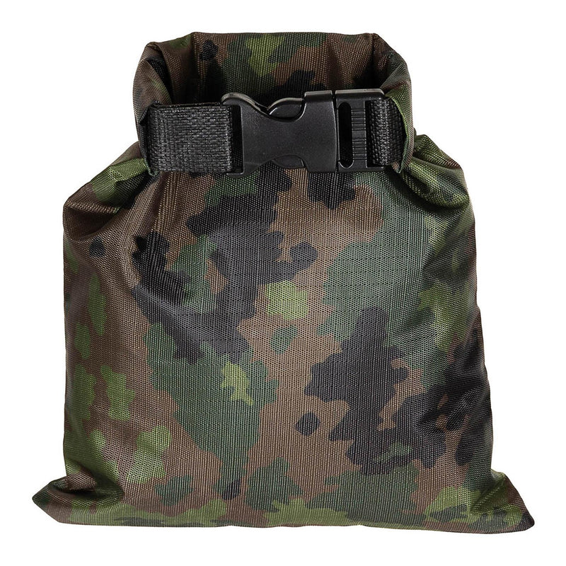 MFH Drybag 1L wasserdichter Ripstop-Packsack Rolltop M05 Finnische Camouflage