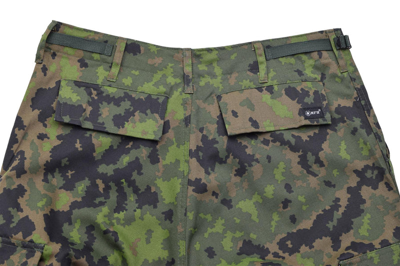 MFH Kampfhose, verstellbare Taille, strapazierfähige BDU-Hose M05, finnisches Tarnmuster