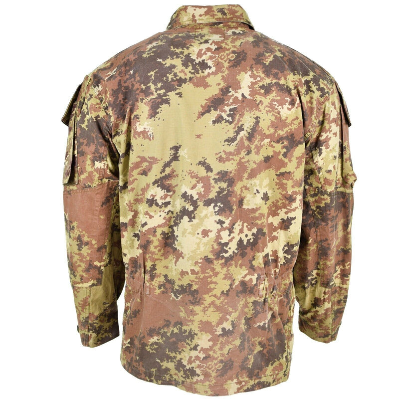 Echte italienische Armee Rip Stop Vegetato Camo ACU Jacke Kampf Feldhemd Bluse