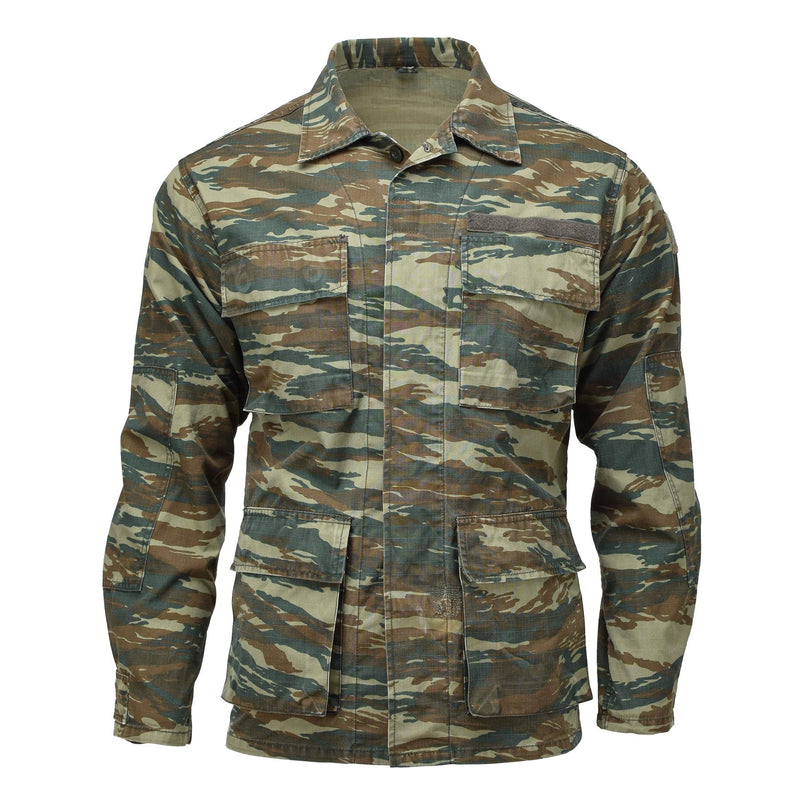 Original griechische Militär Feld BDU Jacke Eidechsentarnung griechische Armee Hemden