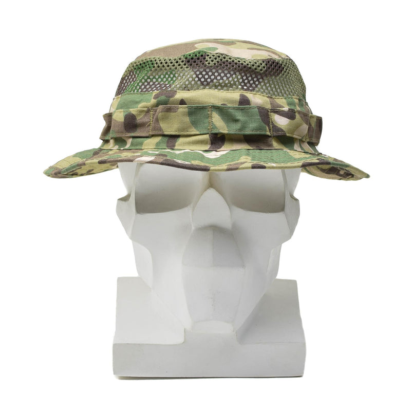 MFH Militärischer taktischer Boonie-Hut Mesh Sommer Feld Molle-Loops Camouflage