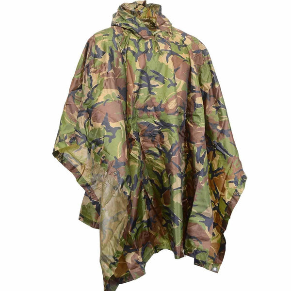 Echter holländischer Poncho Zeltunterstand DPM Camouflage wasserdichtes Ripstop-Material NEU