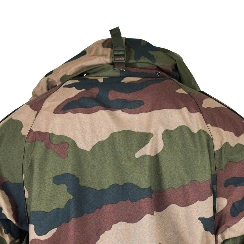 Original wasserdichte Trilaminatjacke der französischen Armee CCE Camo Regenparka mit Kapuze NEU