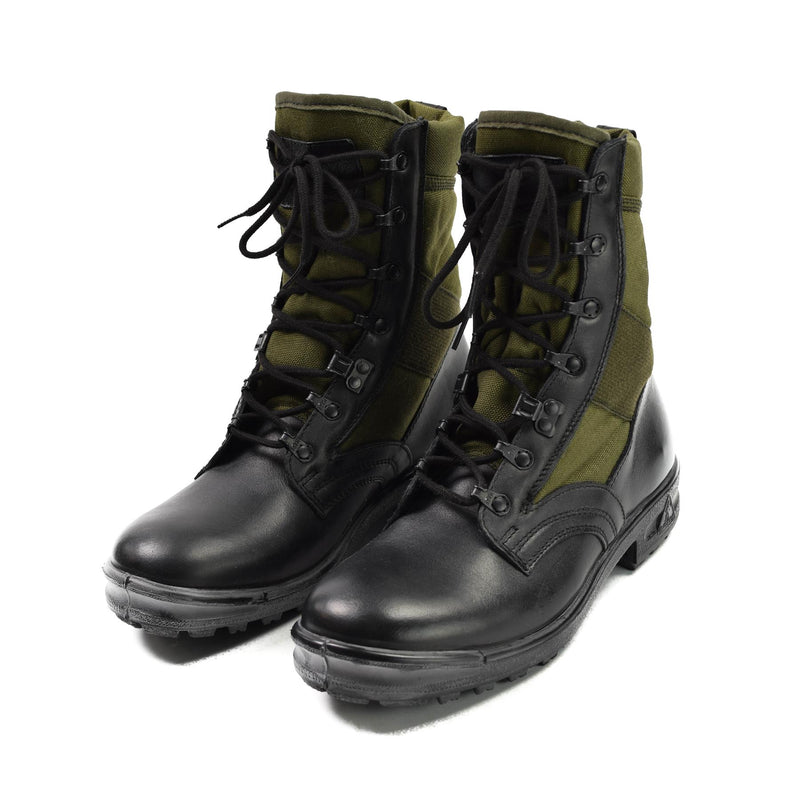 Original Bundeswehr Tropenstiefel BALTES schwarz/olivgrün Militär Überschuss NEU