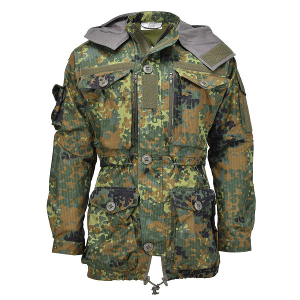 Leo Kohler Militär Ripstop Smock Jacke Flecktarn Camouflage Tactical Cordura