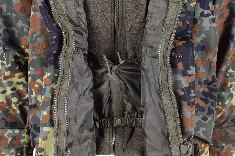 Mil-Tec Bundeswehr Parka mit GoreTex Futter, Camouflage, Flecktarn, wasserdichte Herrenjacke