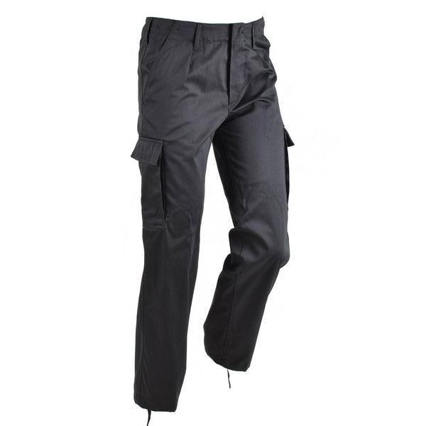 Deutsche Moleskinhose im Militärstil strapazierfähige schwarze Kampfuniformhose NEU