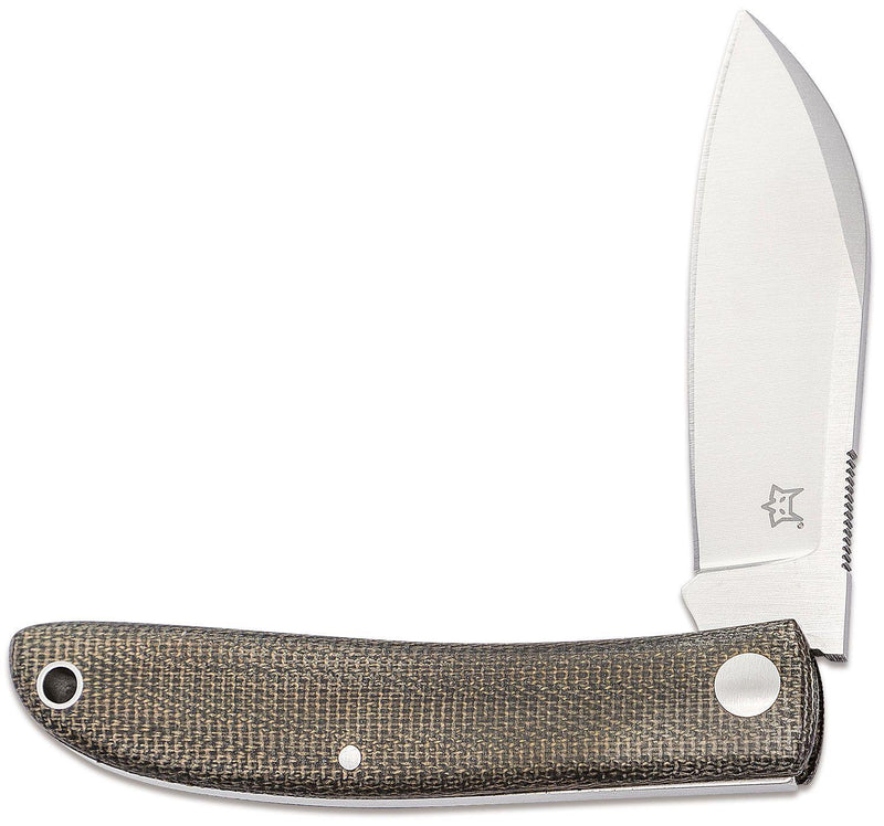 Fox Knives Brand Italy Livri Klappmesser Edelstahl M390 Grünes Micarta