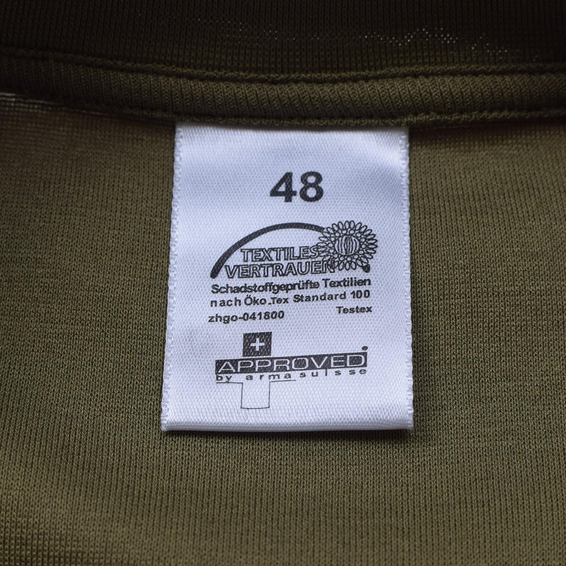 Original Schweizer Armee T-Shirts Khaki schnell trocknend atmungsaktiv Sportbekleidung Shirt Überschuss