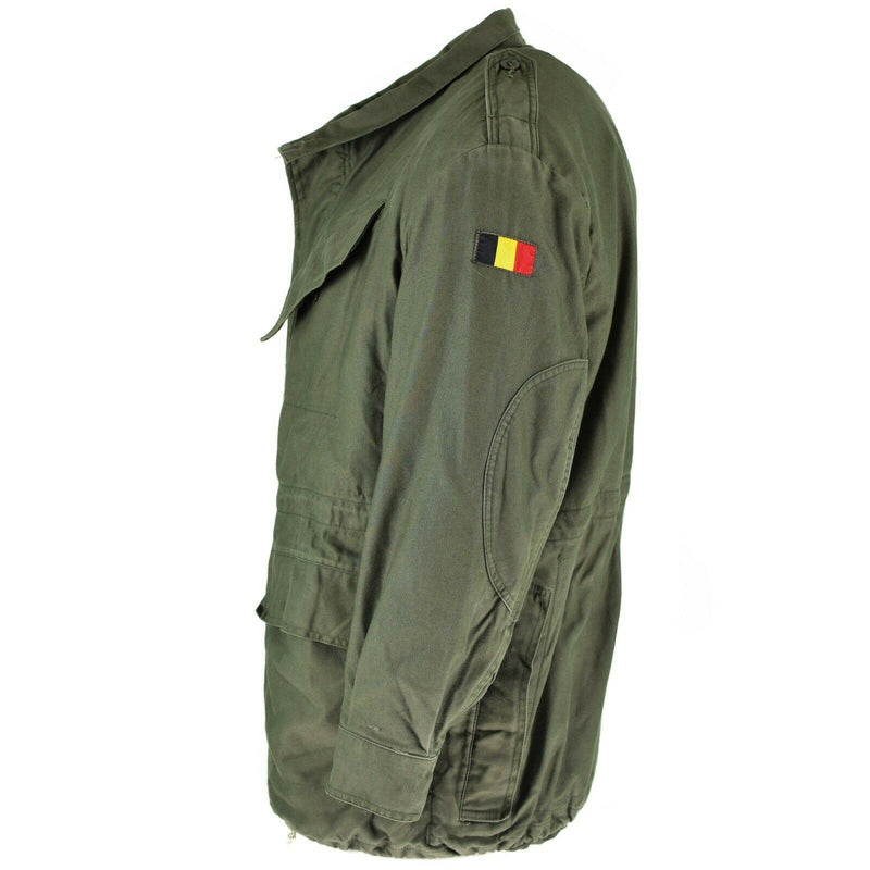 Echte belgische Armee Feldjacke M64 Militär Baumwolle wasserdicht Parka Olive OD