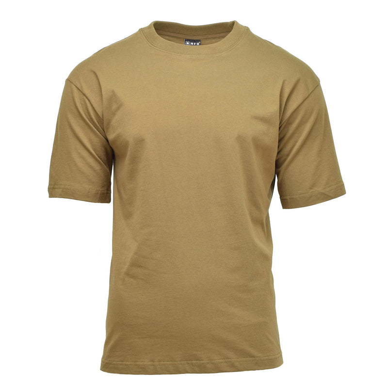 MFH US Militär-Stil T-Shirt Unterhemd robust leicht atmungsaktiv coyote