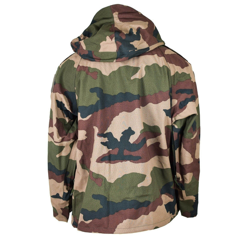 Original wasserdichte Trilaminatjacke der französischen Armee CCE Camo Regenparka mit Kapuze NEU