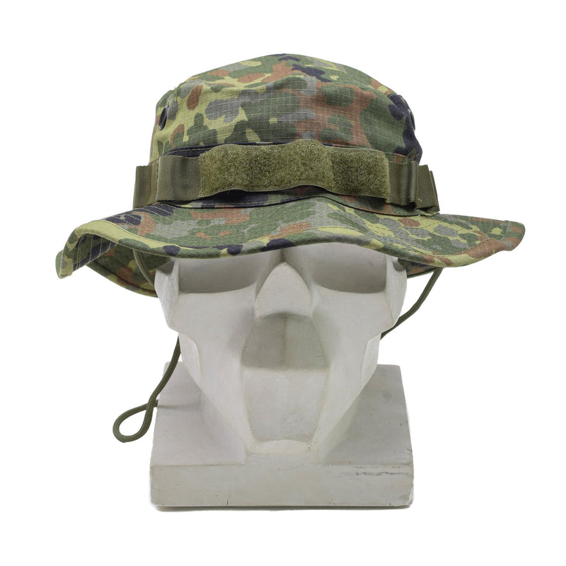 TACGEAR Marke Deutscher Militärstil Boonie Hut Flecktarn breite Krempe Ripstop