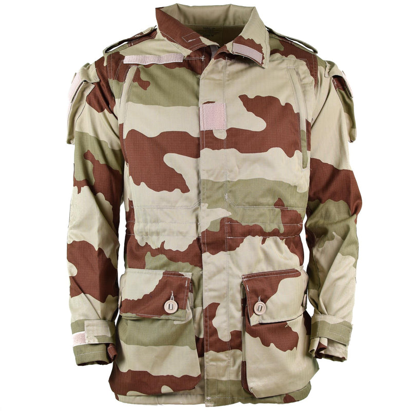 Echter französischer Armeeparka Feline T4 S2 Kampfjacke Wüstentarn Militär NEU