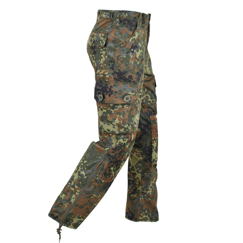 Mil-Tec Brand Militärische Flecktarn-BDU-Kommandohose, leichtes Ripstop