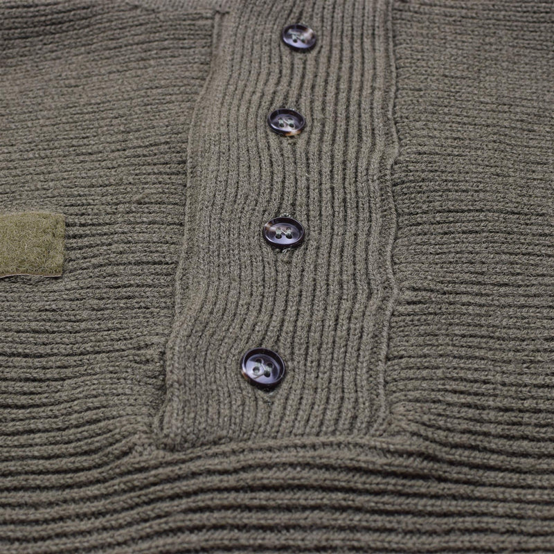 Original Österreichischer Militär Alpenpullover atmungsaktiv verstärkter Strickpullover