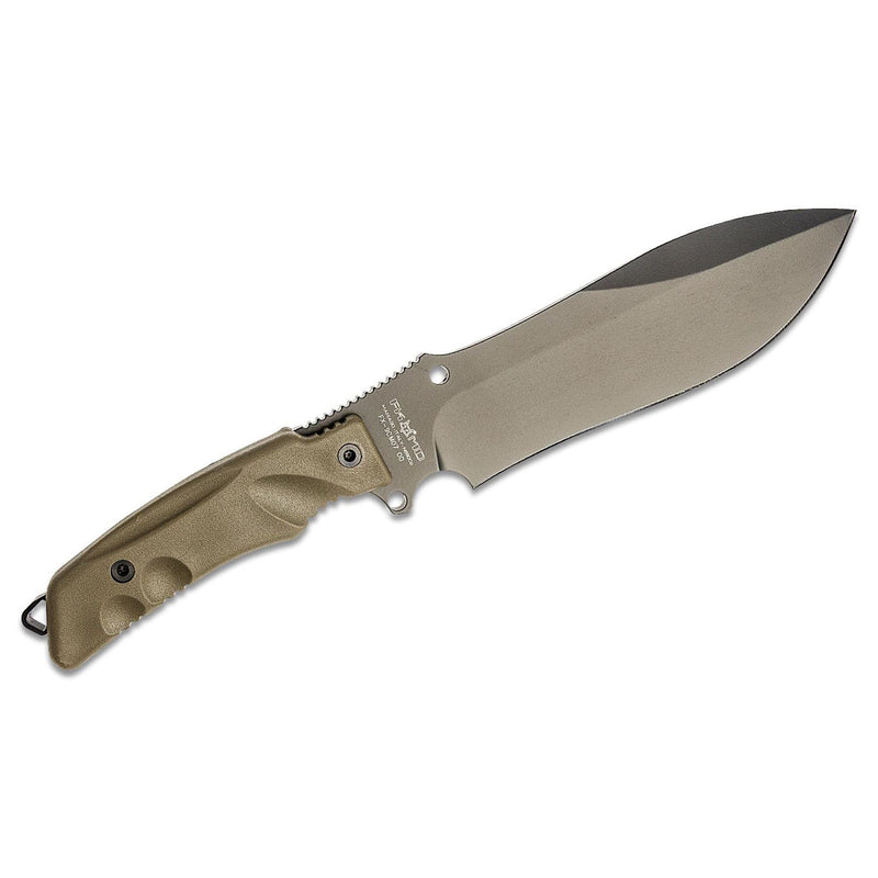 Fox Knives RIMOR Taktisches Messer mit fester Drop-Point-Klinge, N690Co-Stahl, FRN-Griff