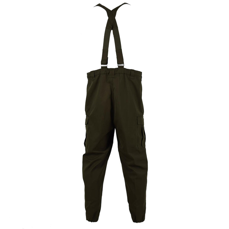 Original Österreichisches Bundesheer Kampfhose Latzhose Militär oliv OD Overall mit Hosenträger NEU