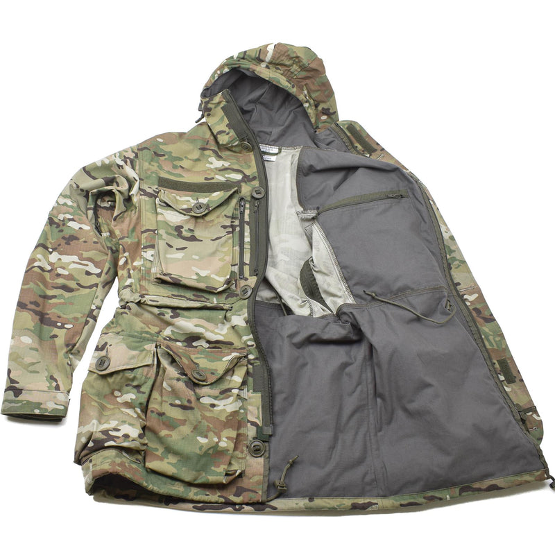 Leo Kohler Militärische taktische Kitteljacke Ripstop Multicam Camouflage Feldmantel