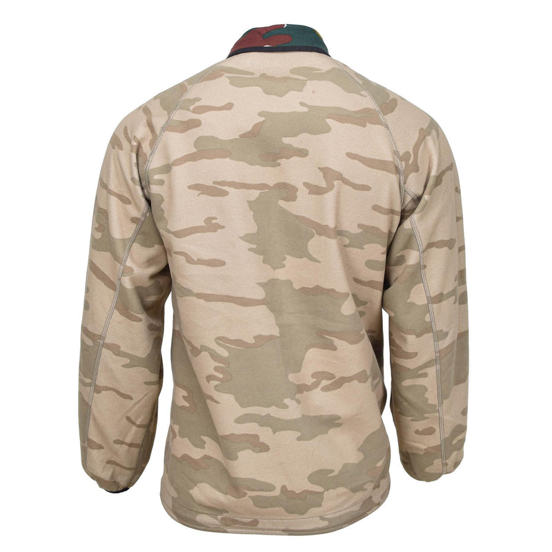 Original belgische Armee Fleecejacke, wendbarer Windstopper BDU Jigsaw Pullover