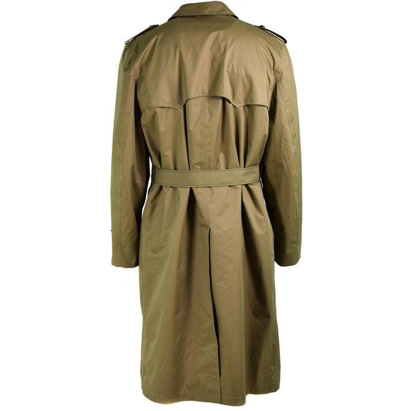 Original Trenchcoat der niederländischen Armee, Herren, Khaki, formeller Offiziersmantel mit Futter, NEU