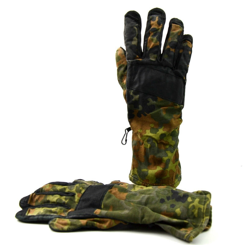 Echte deutsche Armee Flecktarn Camo Kampfhandschuhe BW Militärausgabe Allzweck