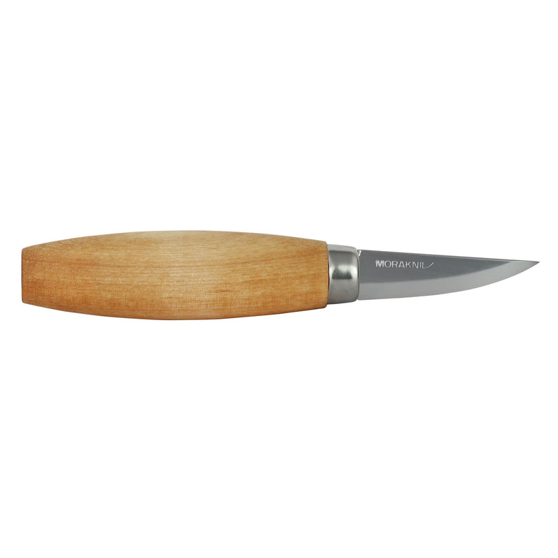 MORAKNIV Woodcarving 120 Holzbearbeitungsmesser aus natürlichem Kohlenstoffstahl, Schnitzwerkzeug