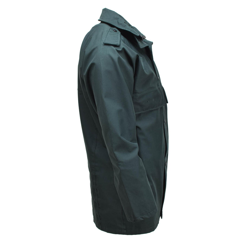 Original britische Polizeiuniform Anorak wasserdichter Parka Regenmantel ungefüttert grün