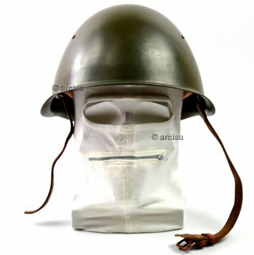 NEU Italien italienische Armee weiße Gesichtsmaske Sturmhaube zwei Löcher Maske mit Reißverschluss