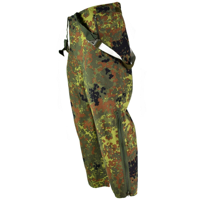 Original Bundeswehr Hose GoreTex Bib n Brace Flecktarn Hose Overall NEU