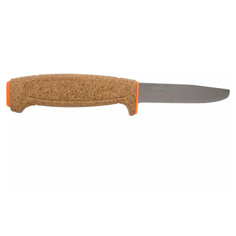 MORAKNIV Schwimmendes Wellenschliffmesser Universal Feststehende Klinge Edelstahl orange