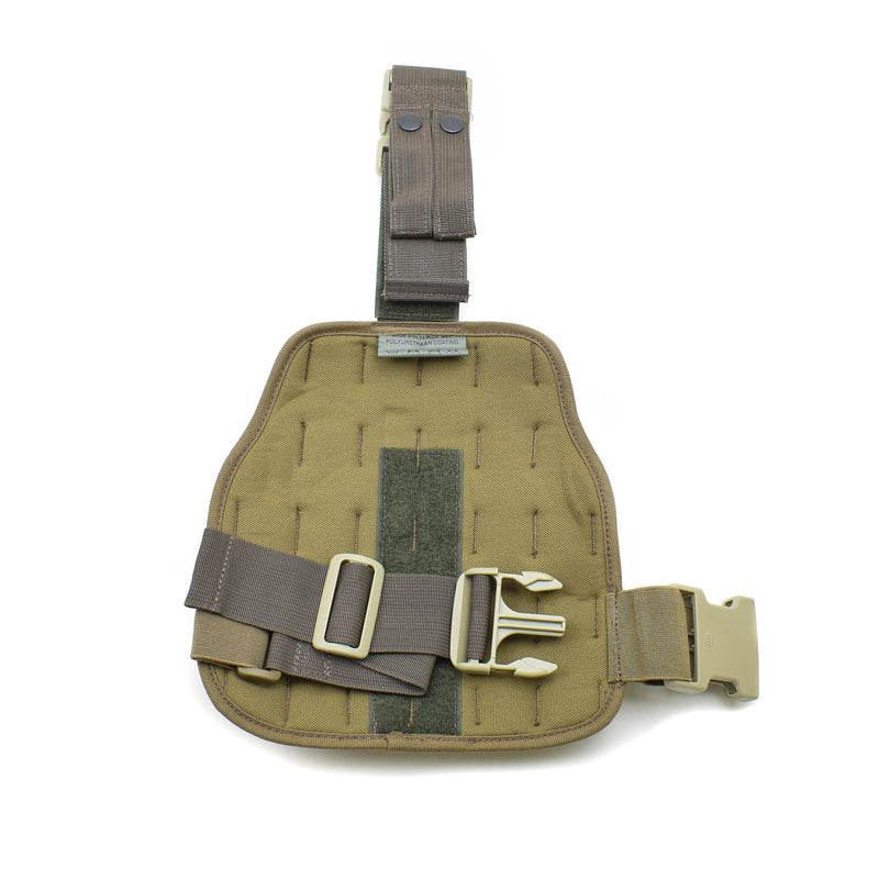 Original niederländisches Militär Drop Leg Platform Nylon Coyote Molle 2 Magazintaschen