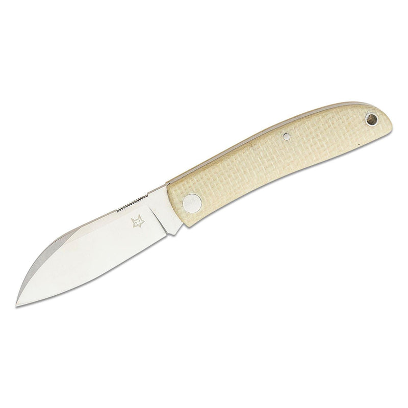 Fox Knives LIVRI Klappbares Taschenmesser 61 HRC M390 Stahl Sheepsfoot Form Micarta