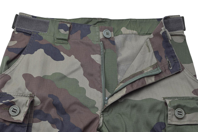 Original französische Militär-Cargohose CCE Camo Ripstop mit Mückenschutzbehandlung